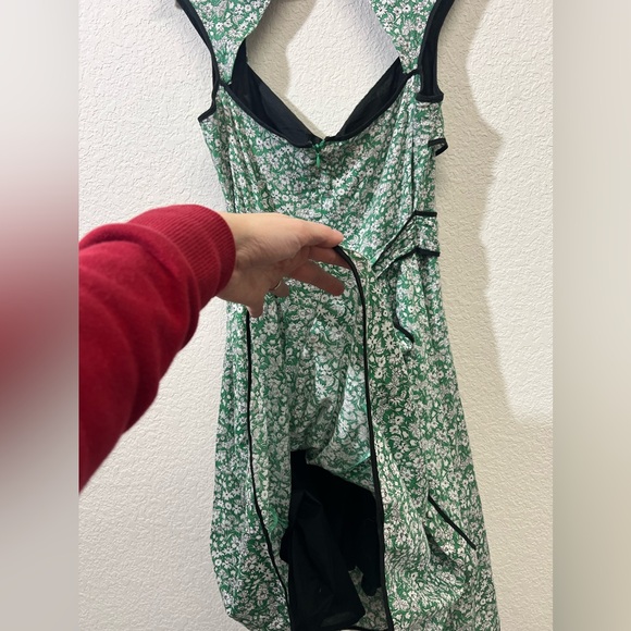 *Jessica Simpson Dress Green Floral Size 10 Sundress - Picture 9 of 9